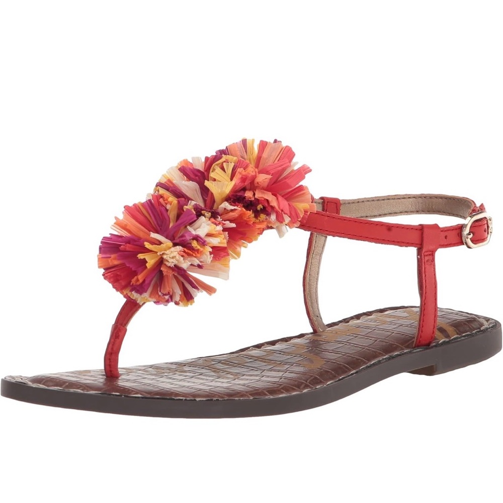 Sam Edelman  Girl  Gillie Mini Poppy Lea  Sandals Size 12 M New In The Box